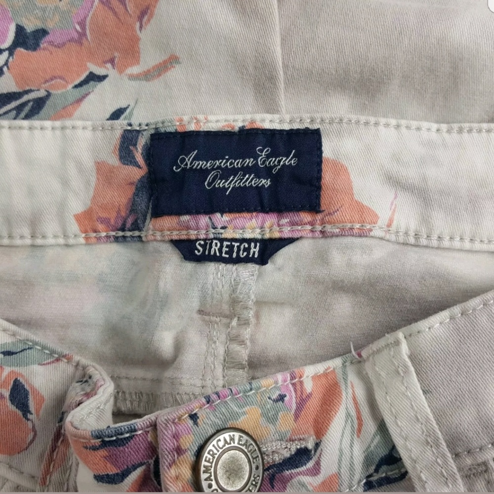 American eagle jeggings floral    B175 - Picture 4 of 6